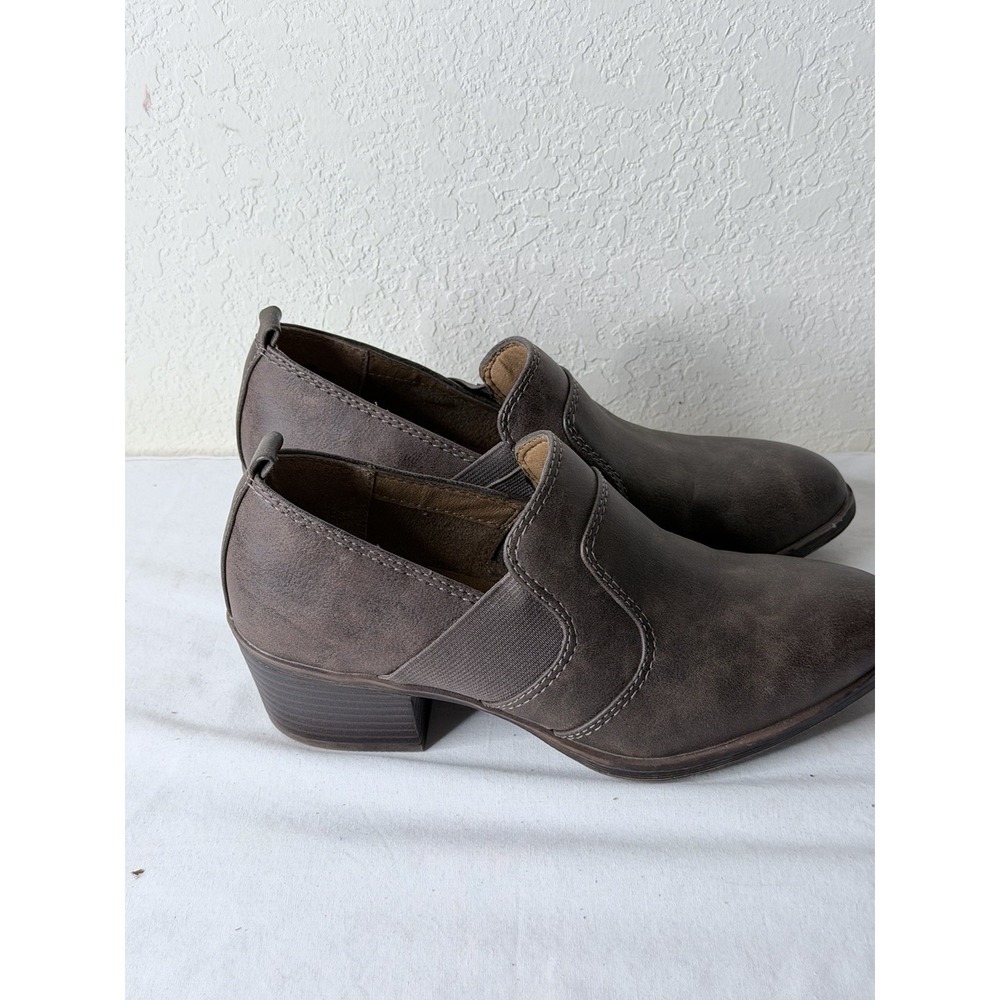 Eurosoft Brown Ankle Booties Womens‎ 7M Brown Slip On Comfort Shoes